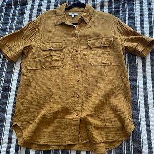 Madewell Light spun short sleeve flap pocket shirt